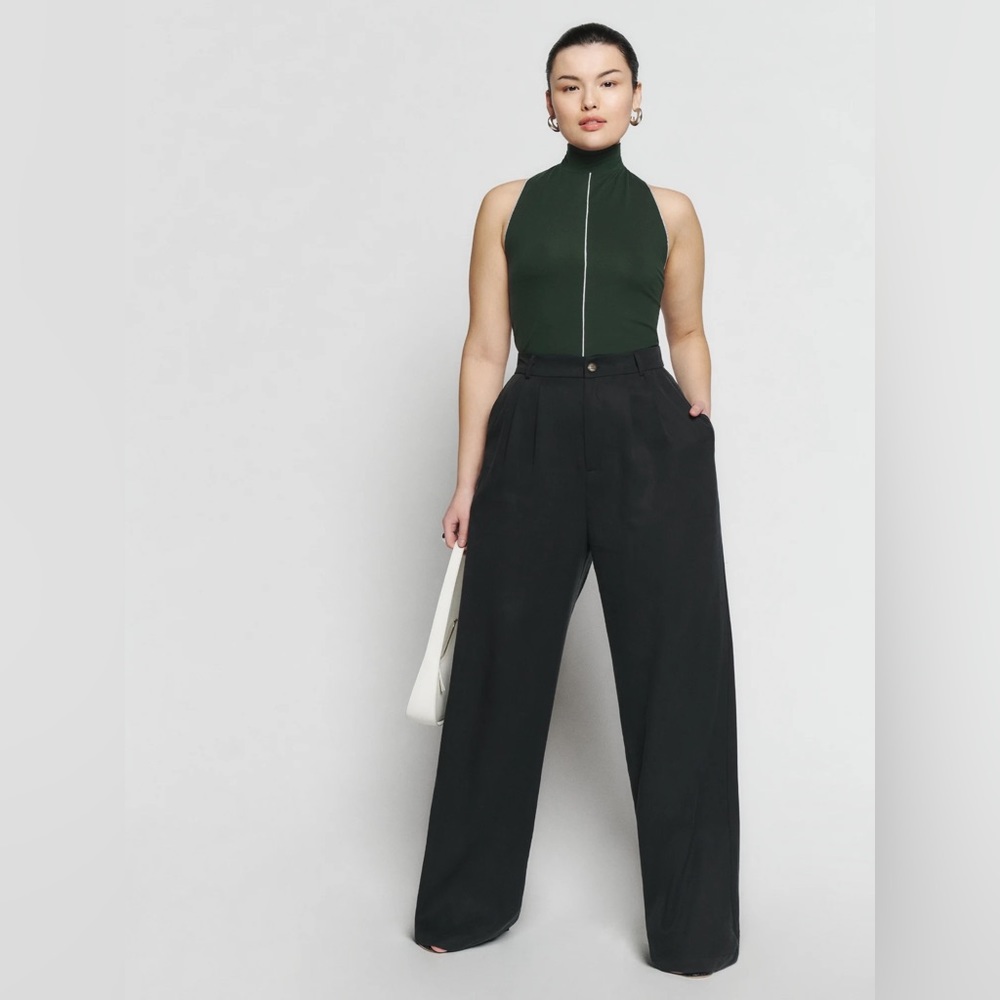 Reformation Eldora Knit Top in Black